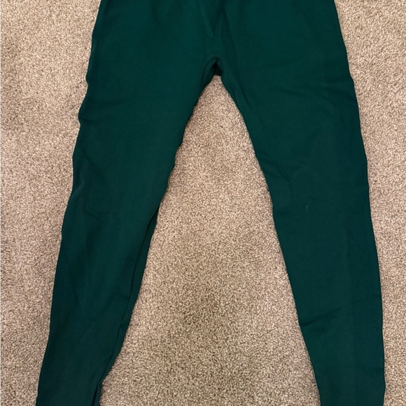 SET Active Ribbed sets in Emerald Green & Cafe Brown Activewear - Picture 3 of 7